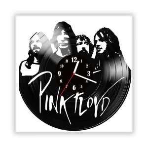 Zegar ścienny szklany czarny do salonu kuchni 658.14 Pink Floyd