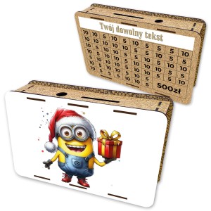 Skarbonka wykreślana 62 wzory świąteczne twój dowolny tekst  500 zł 