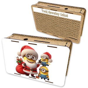 Skarbonka wykreślana 62 wzory świąteczne twój dowolny tekst  20000 zł 
