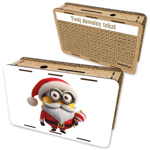 Skarbonka wykreślana 62 wzory świąteczne twój dowolny tekst  10000 zł 