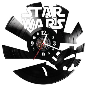 Zegar ścienny z płyty winylowej do salonu kuchni sypialni Star Wars 111.15