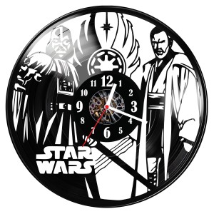 Zegar ścienny z płyty winylowej do salonu kuchni sypialni Star Wars 115.15