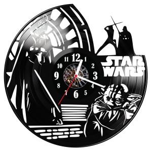 Zegar ścienny z płyty winylowej do salonu kuchni sypialni Star Wars 118.15