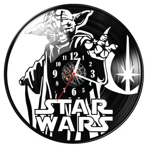 Zegar ścienny z płyty winylowej do salonu kuchni sypialni Star Wars 120.15