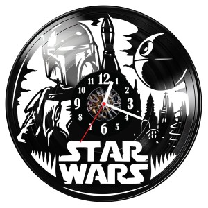 Zegar ścienny z płyty winylowej do salonu kuchni sypialni Star Wars 123.15