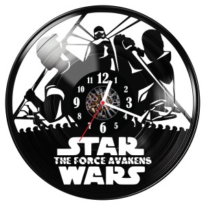 Zegar ścienny z płyty winylowej do salonu kuchni sypialni Star Wars 124.15