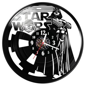 Zegar ścienny z płyty winylowej do salonu kuchni sypialni Star Wars 125.15