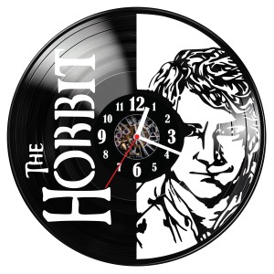 Zegar ścienny z płyty winylowej do salonu kuchni sypialni Hobbit 145.15