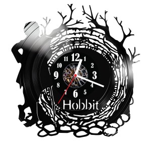 Zegar ścienny z płyty winylowej do salonu kuchni sypialni Hobbit 150.15