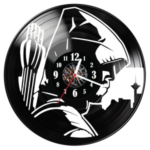 Zegar ścienny z płyty winylowej do salonu kuchni Green Arrow 192.15