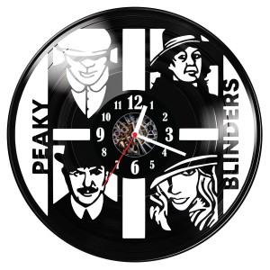 Zegar ścienny z płyty winylowej do salonu kuchni Peaky Blinders 197.15
