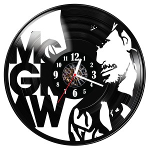 Zegar ścienny z płyty winylowej do salonu kuchni sypialni Tim McGraw 205.15