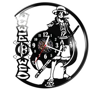 Zegar ścienny z płyty winylowej do salonu kuchni sypialni One Piece 249.15