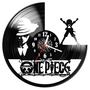 Zegar ścienny z płyty winylowej do salonu kuchni sypialni One Piece 257.15