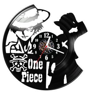 Zegar ścienny z płyty winylowej do salonu kuchni sypialni One Piece 258.15