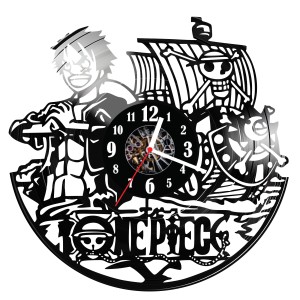 Zegar ścienny z płyty winylowej do salonu kuchni sypialni One Piece 259.15