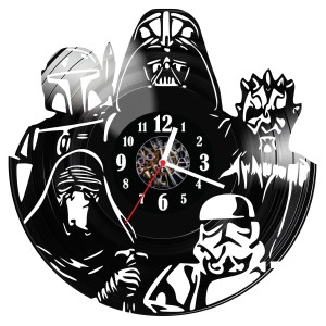 Zegar ścienny z płyty winylowej do salonu kuchni sypialni Star Wars 262.15