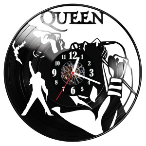 Zegar ścienny z płyty winylowej do salonu kuchni sypialni Queen 265.15