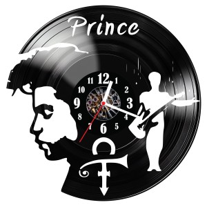 Zegar ścienny z płyty winylowej do salonu kuchni sypialni Prince 267.15