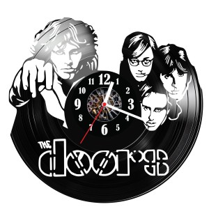Zegar ścienny z płyty winylowej do salonu kuchni sypialni The Doors 274.15