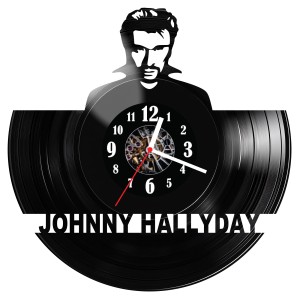 Zegar ścienny z płyty winylowej do salonu kuchni Johnny Hallyday 283.15