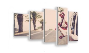 OBRAZ NA SZKLE 5-CZĘŚCIOWY - TYP F - Wrotki