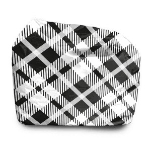 SIEDZISKO KWADRATOWE - Czarno-biała krata