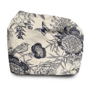 SIEDZISKO KWADRATOWE - Kwiaty i motyle