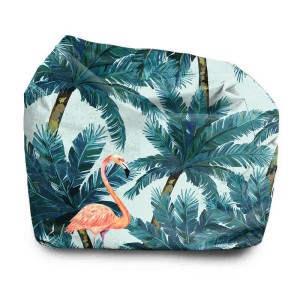 SIEDZISKO KWADRATOWE - Palmy i flamingi