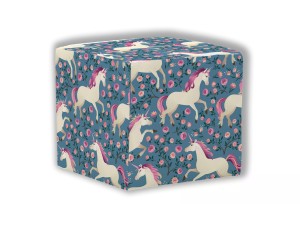 PUF KWADRATOWY DZIECIĘCY - Jednorożce