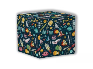 PUF KWADRATOWY DZIECIĘCY - Kosmos