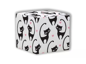 PUF KWADRATOWY DZIECIĘCY - Kotki