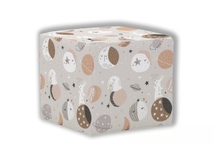 PUF KWADRATOWY DZIECIĘCY - Króliczki w kosmosie