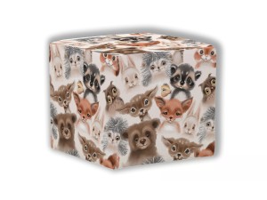 PUF KWADRATOWY DZIECIĘCY - Leśne zwierzątka