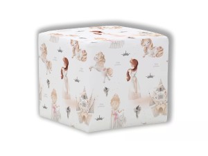 PUF KWADRATOWY DZIECIĘCY - Mała księżniczka