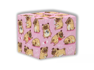 PUF KWADRATOWY DZIECIĘCY - Mopsy