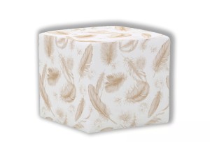 PUF KWADRATOWY DZIECIĘCY - Piórka