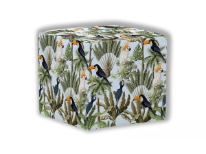 PUF KWADRATOWY DZIECIĘCY - Ptaki