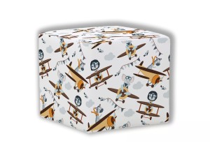 PUF KWADRATOWY DZIECIĘCY - Samoloty