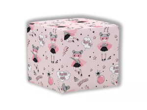 PUF KWADRATOWY DZIECIĘCY - Super Girl