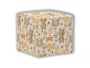 PUF KWADRATOWY DZIECIĘCY - Urocze zwierzątka