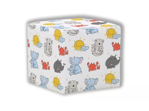 PUF KWADRATOWY DZIECIĘCY - Zwierzątka