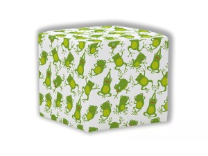 PUF KWADRATOWY DZIECIĘCY - Żabki