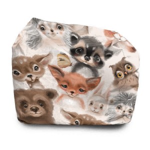 SIEDZISKO KWADRATOWE DZIECIĘCE - Leśne zwierzątka