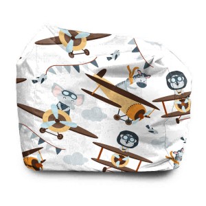 SIEDZISKO KWADRATOWE DZIECIĘCE - Samoloty