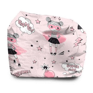 SIEDZISKO KWADRATOWE DZIECIĘCE - Super Girl