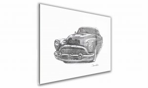 OBRAZ NA SZKLE PROSTOKĄTNY - USA - Buick - 1952