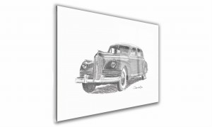 OBRAZ NA SZKLE PROSTOKĄTNY - ZSRR - ZiS 110 - 1945