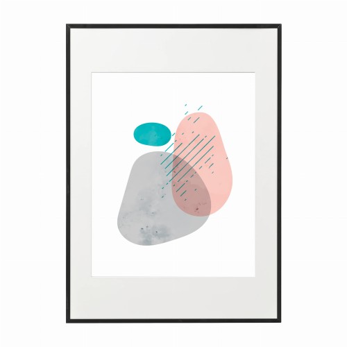 czarna rama 50x70cm i 70x100cm z passe-partout