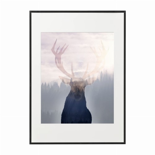 czarna rama 50x70cm i 70x100cm z passe-partout